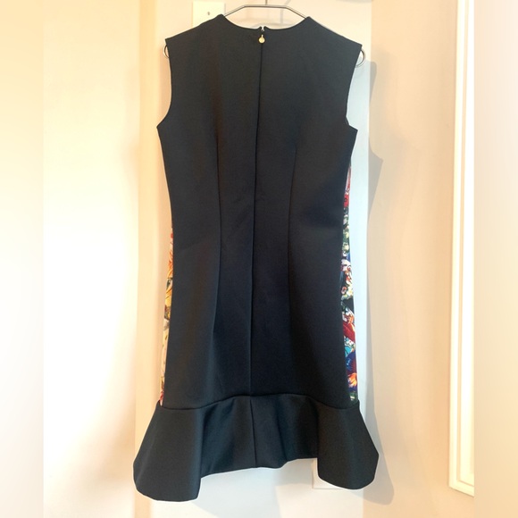 JUST CAVALLI IT46 Bird Print Floral Multicolour Ruffle Dress Size 48 (Size XL) - Picture 4 of 10